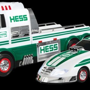 2016 Hess Truck with Dragster   NIB   GREAT GIFT   ORDER NOW TO RECEIVE FOR XMAS